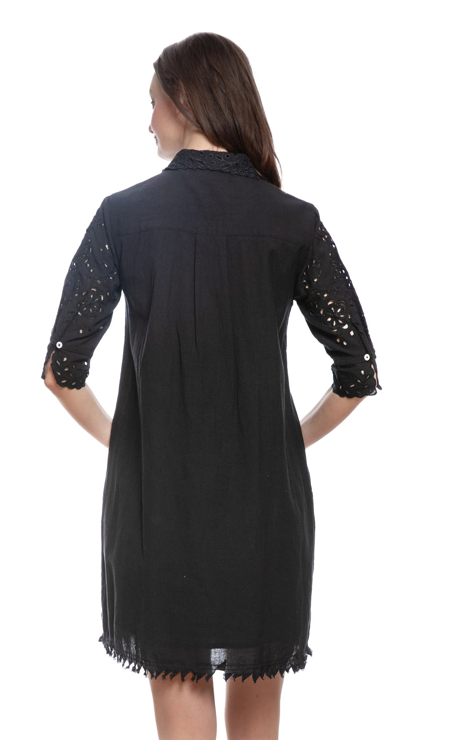 Black Eyelet Dress