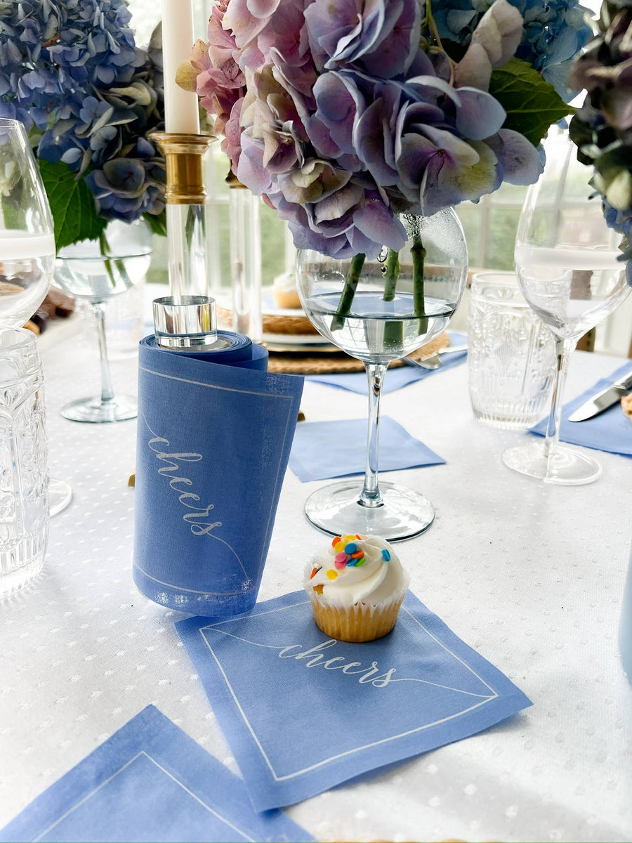 Glass Cocktail Napkin Stand | Roll Holder