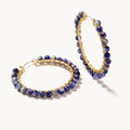 Ann Beaded Hoop Earrings
