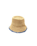 Kate 3" Brim Crochet Bucket Straw Hat
