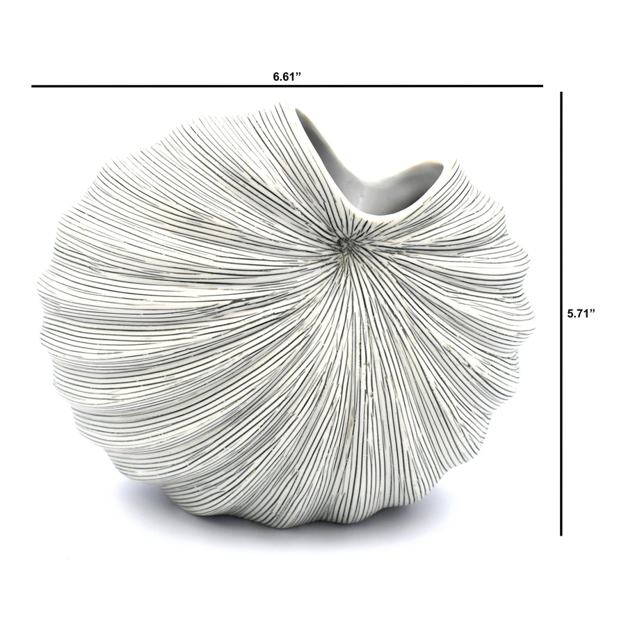 1280W7 PALM S-Handcrafted Porcelain Vase