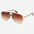 Logan Acetate Aviator Unisex Sunglasses - Tortoise/Brown