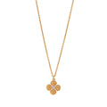 Berry Clover Double Sided Charm Necklace, 16"+2" - MOP