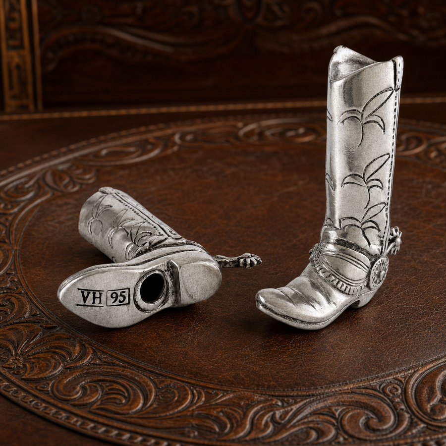 Pewter Cowboy Boot Salt & Pepper Set