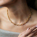 Maharani Petite Chain Necklace, 16"+2" - Clear Cubic Zirconia