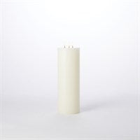 3 Wick Pillar Unscented Candle