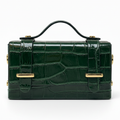 GF0658 - LEATHER HANDBAG WITH CROCCO