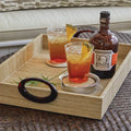 Mallorca Tortoise Handled Tray