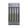 Set of 4 Laguiole Steak Knives, Spring Green