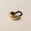 Crystal Crescent Metal Cuff Ponytail Hair Tie | Gold