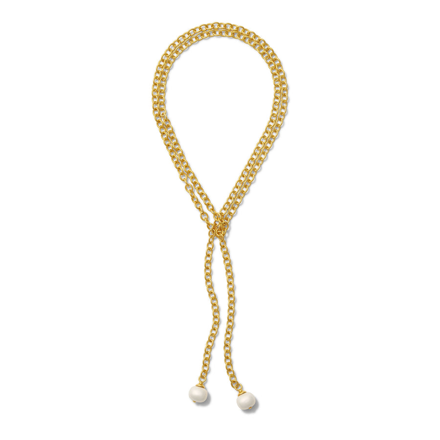 Essential Pebble Pearl Lariat