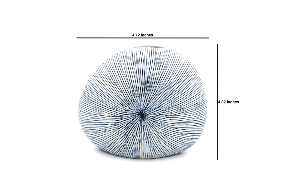 DIVA ROUND MINI S-Handcrafted Porcelain Bud Vase