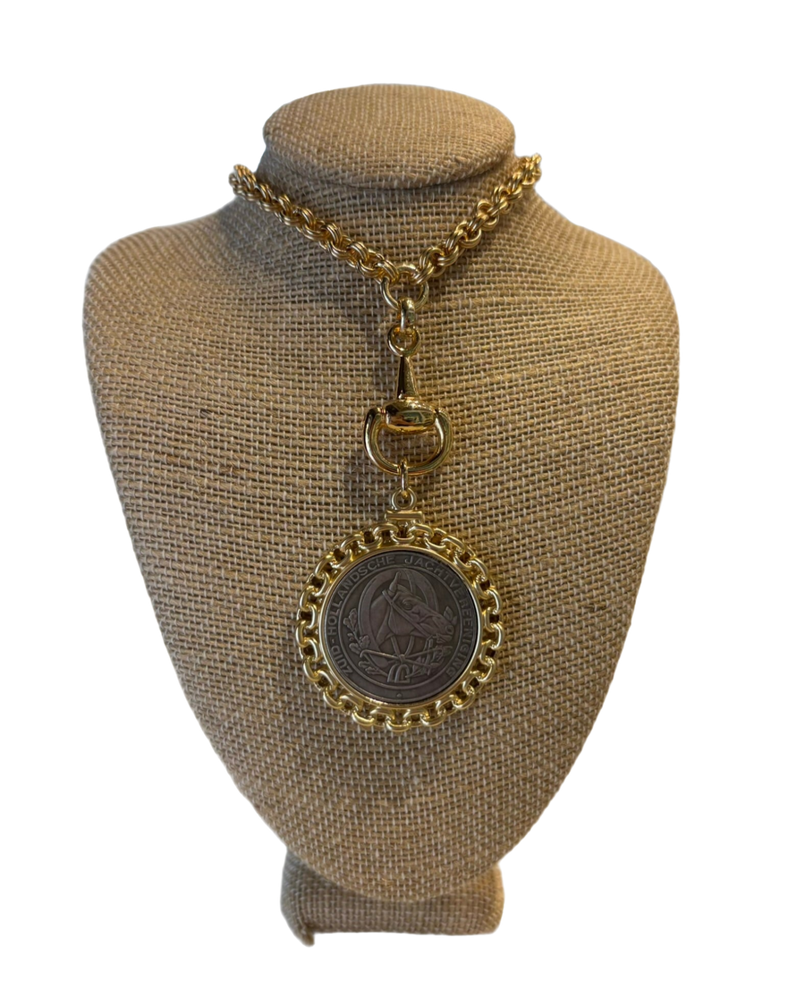 Holland Snaffle Toggle Coin Necklace