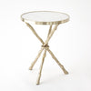 Twig Table-Brass/White Marble