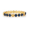 Berry Gem Hinged Bangle - Blue Labradorite