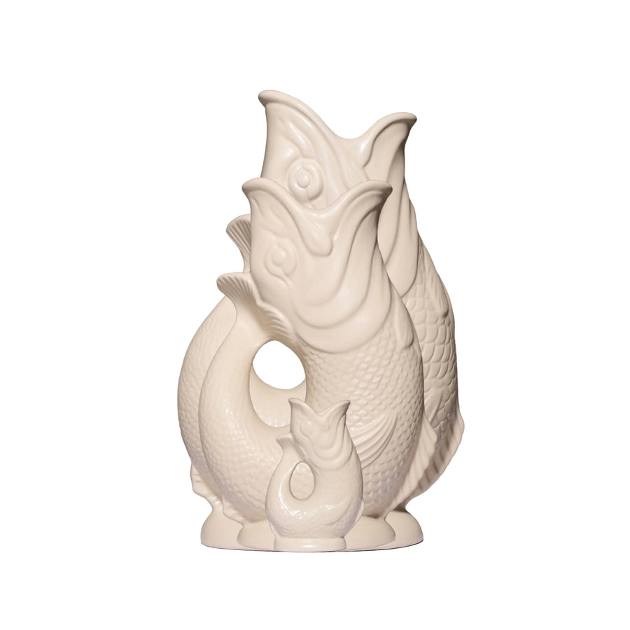 Matte Sand Gluggle Jug