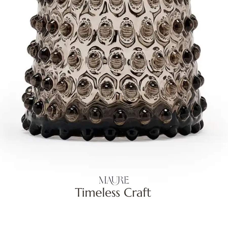 Tall Hobnail Jug | Smoky Amaro | 1.2L | Bohemia Crystal