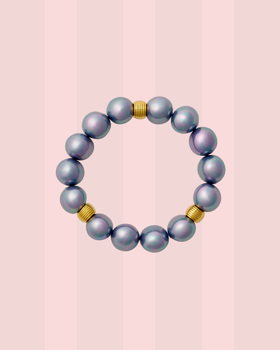 Iris Pebble Pearl Stacking Bracelet