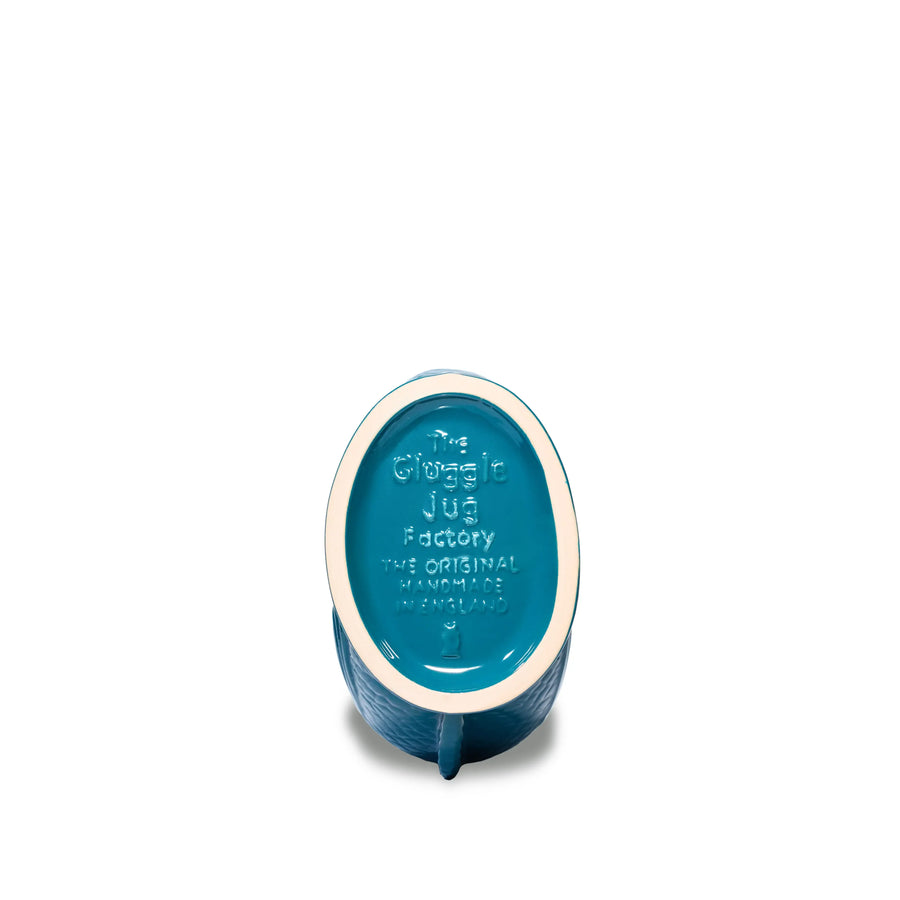 Teal Gluggle Jug