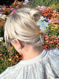 Hand-painted Forget-Me-Not Claw Hair Clip | Eco-Friendly