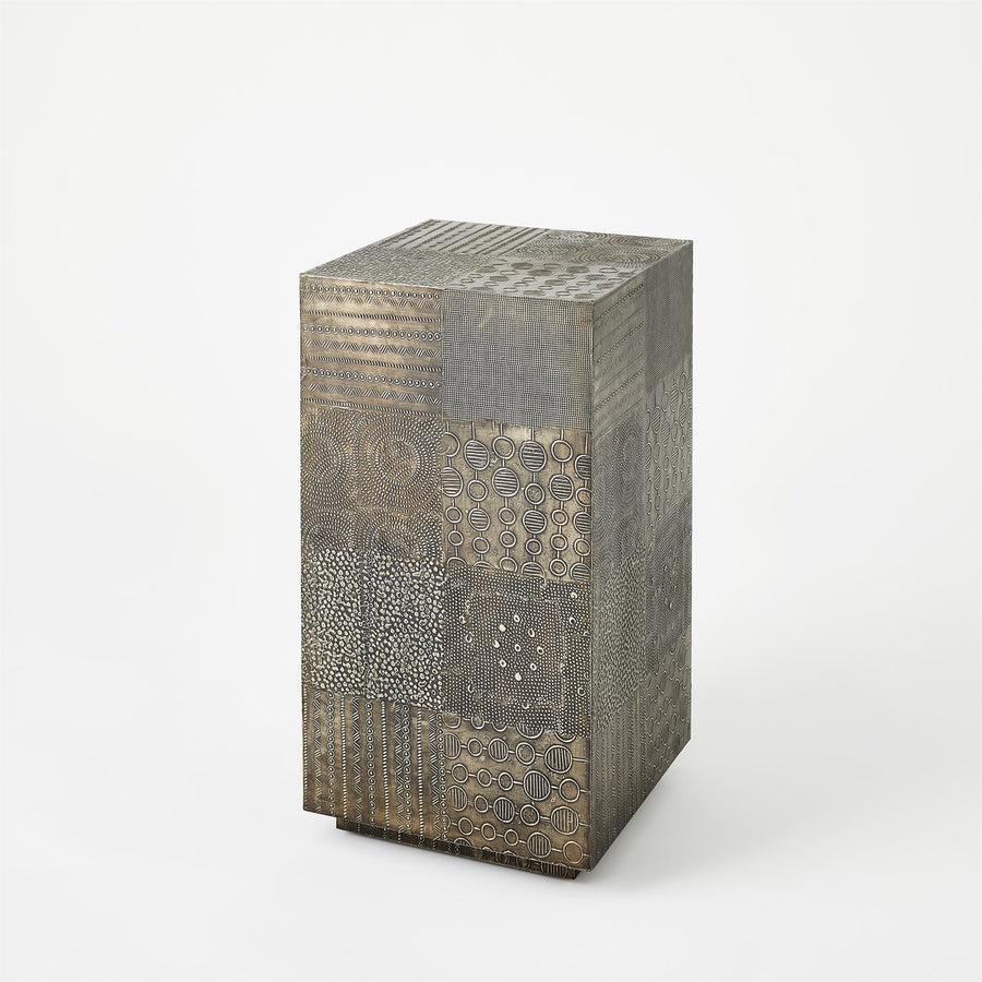 Navigator Side Table - Antique Gunmetal