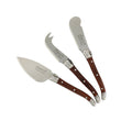 Laguiole 3-Piece Pakkawood Cheese Knife Set