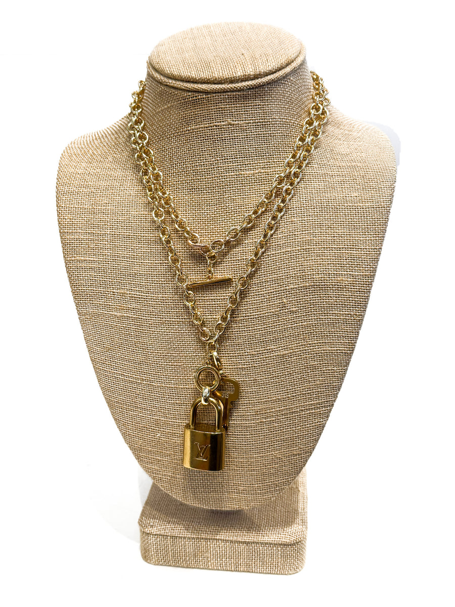 Petite Oval Lock Necklace