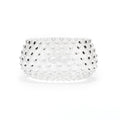Large Hobnail Glass Bowl | Clear Quartz | Decorative Dish