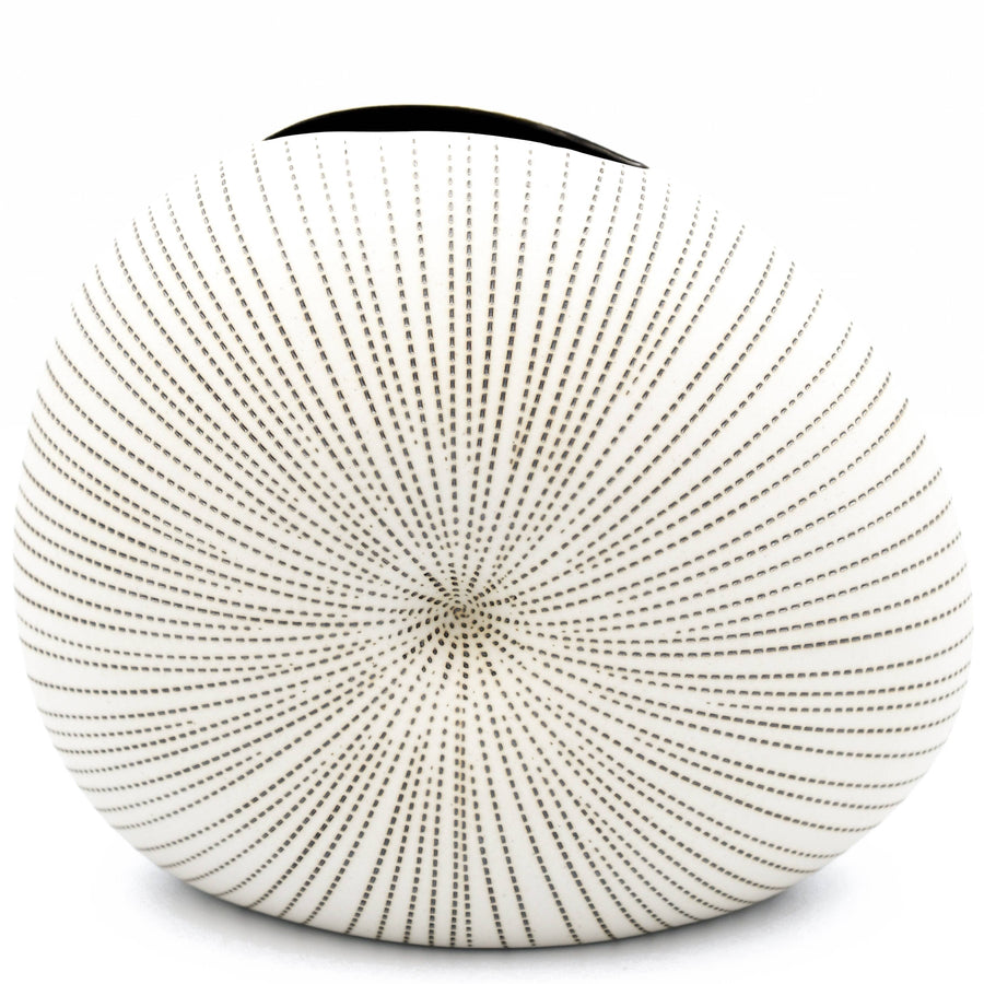 DIVA ROUND MINI L-Handcrafted Porcelain Vase