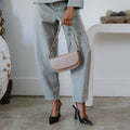 Inez Rust Small Vegan Leather Shoulder Bag