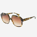 Stella Acetate Womens Octagonal Sunglasses - Brown Tortoise