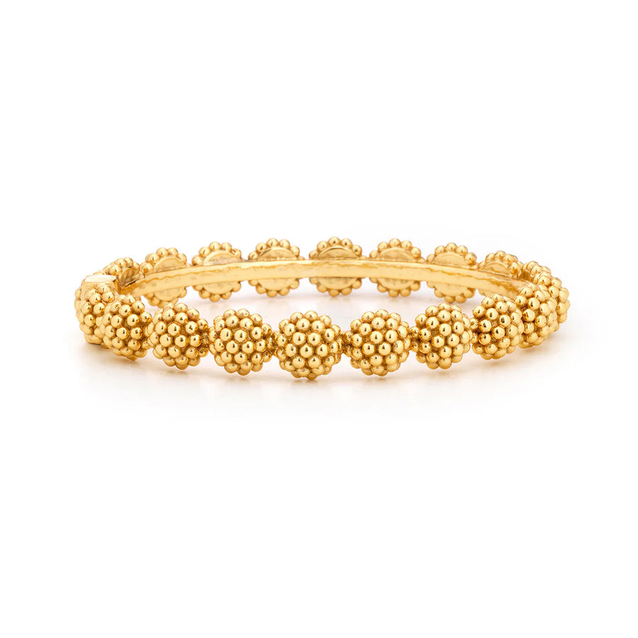 Berry Eternity Hinged Bangle - Gold