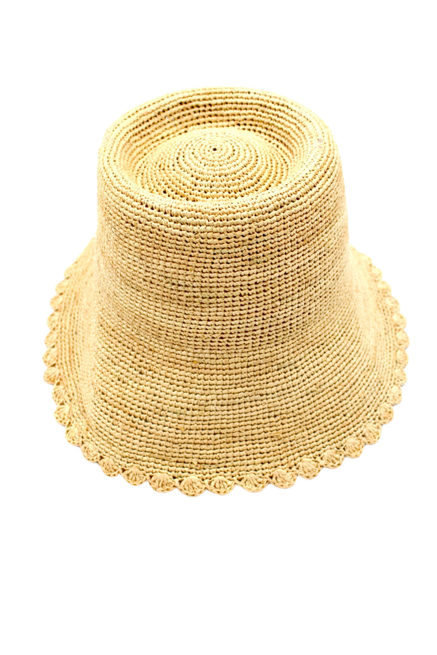 Kate 3" Brim Crochet Bucket Straw Hat