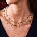 Cleopatra Ra Necklace, 16"+2" - Gold