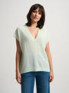 Cashmere V-Neck Poncho Top