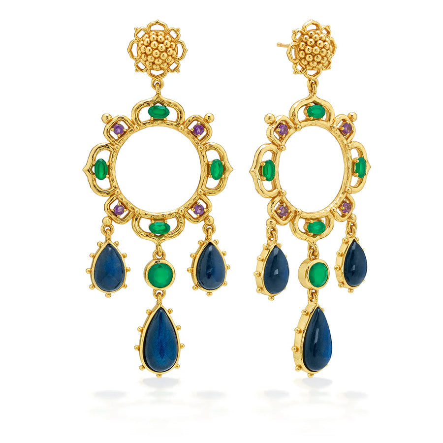 Contessa Belle Nuit Dangle Earrings - Multi