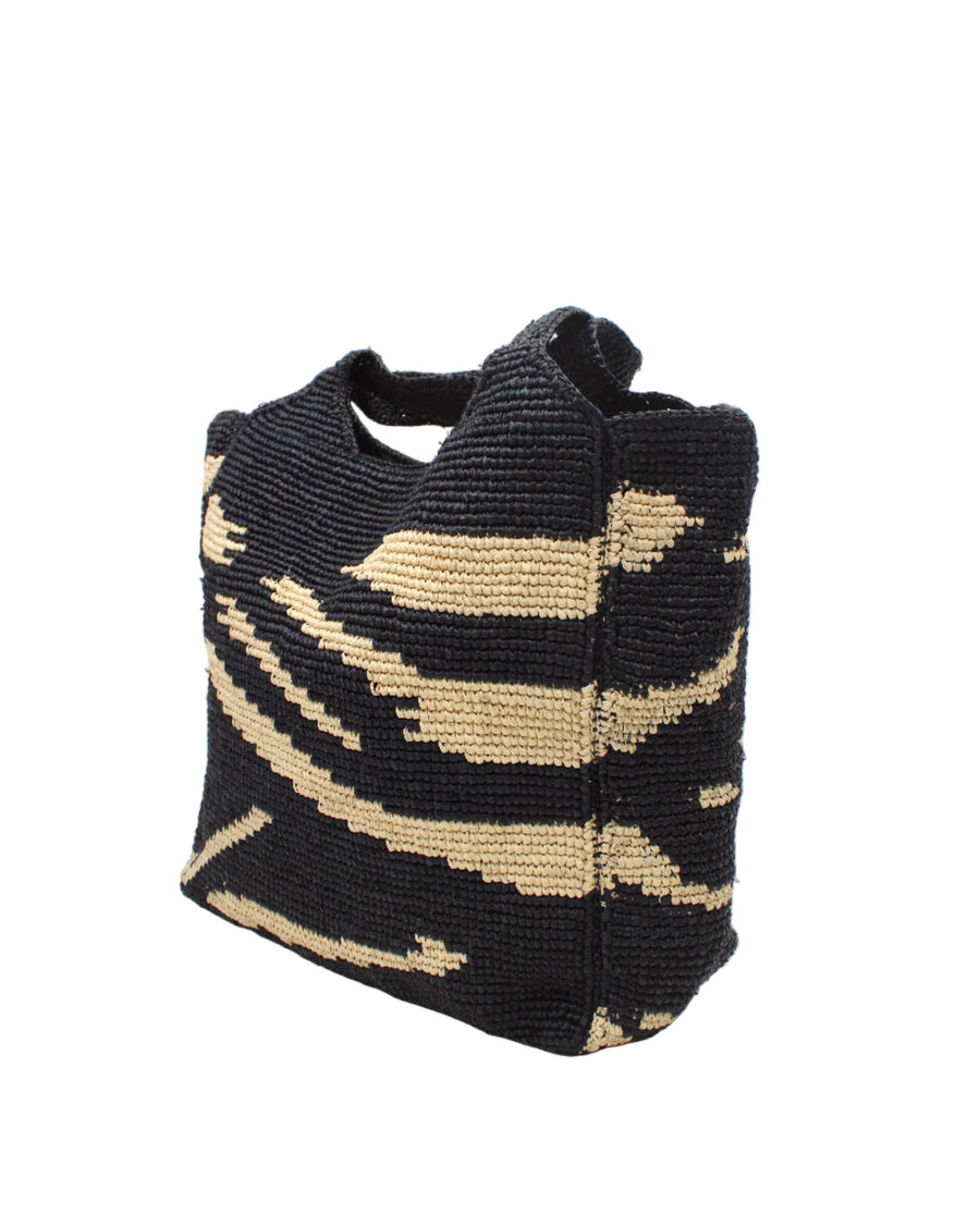Mamie XL Crochet Straw Basket Handbag