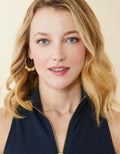 Pretty Petal Hoop Earrings Gold
