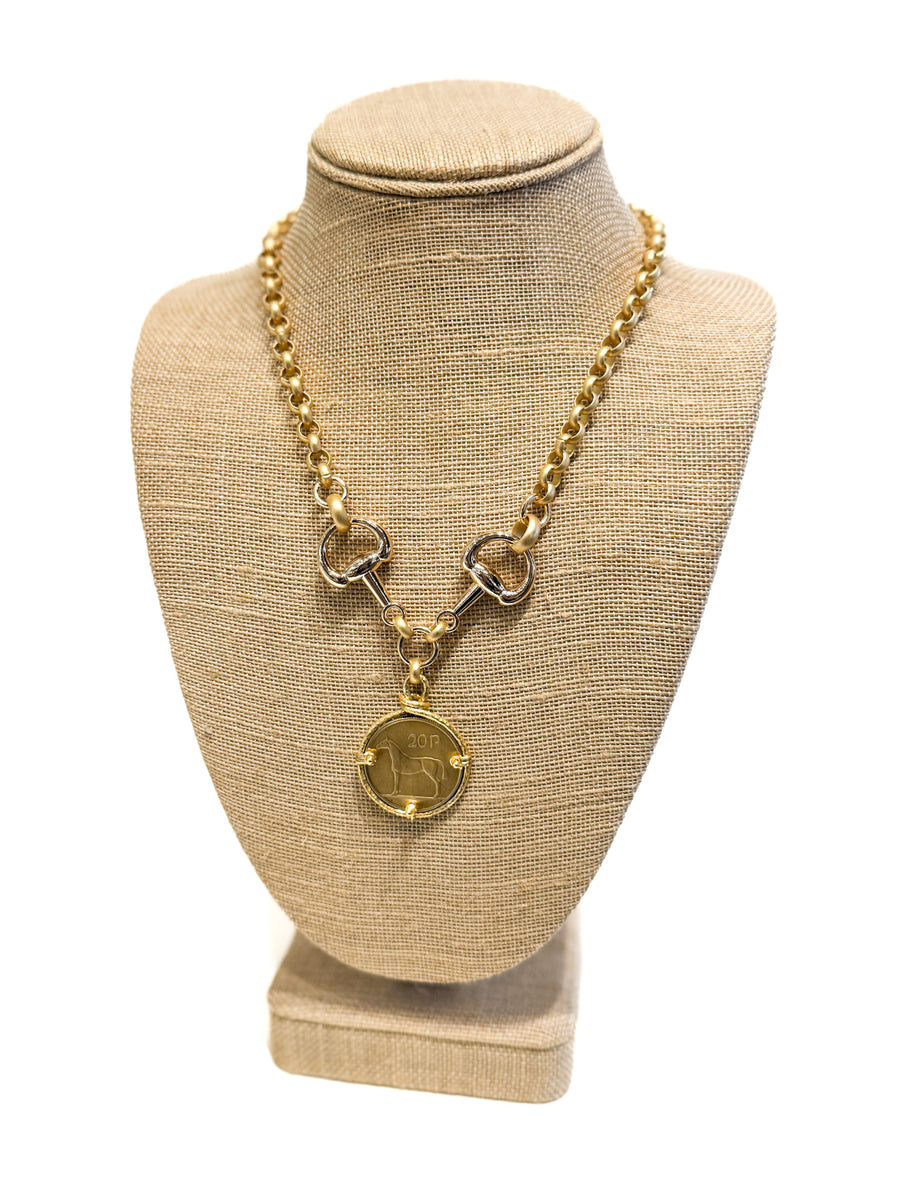 Miya Horse Coin Necklace