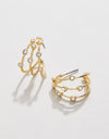 Barratt Hoop Earrings Crystal