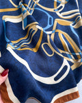 Equestrian Navy Midnight Stirrup Scarf