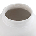 Paper Mache Plant Pot Natural White Dia 9.45"