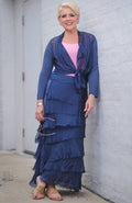 Elisa Silk Ruffle Skirt (SL201)