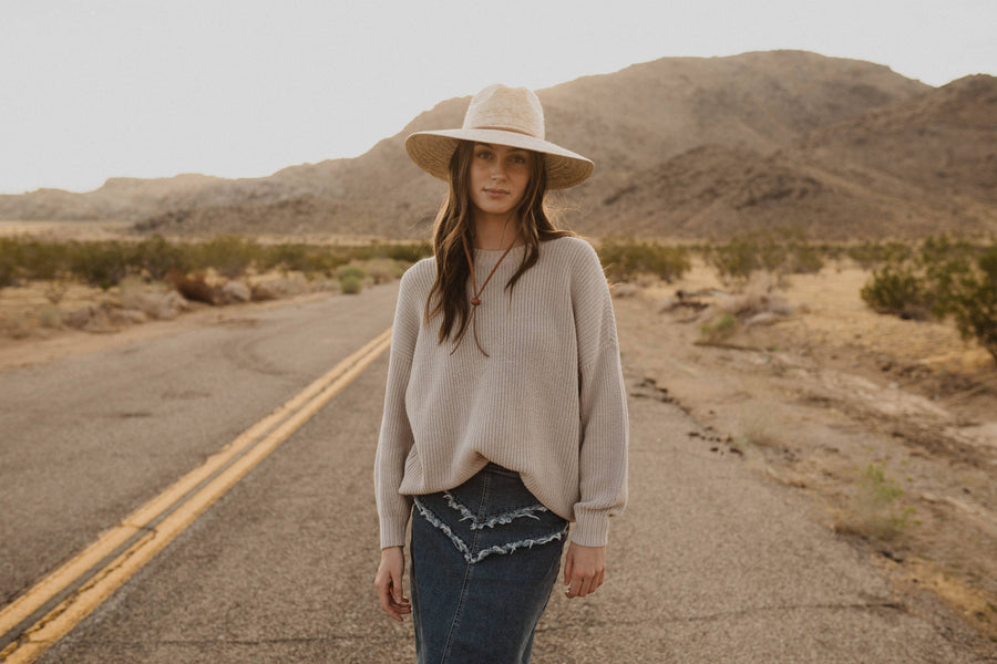 Western Cowgirl Palm Leaf Hats with Chin Straps