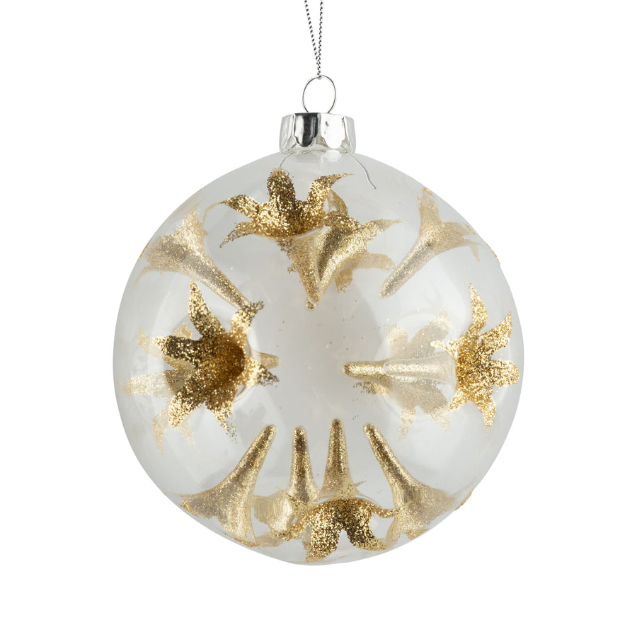 Glass Trumpet Ball Ornament