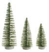 Moss Green Glitter Bristle Tree