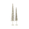 Glitter Slim Twig Bottle Brush Trees