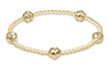 Admire Small Gold 2.5mm Bead Bracelet - Gold