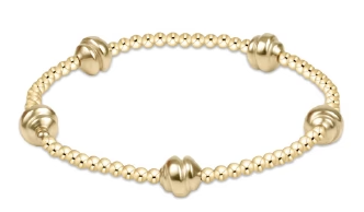 Admire Small Gold 2.5mm Bead Bracelet - Gold