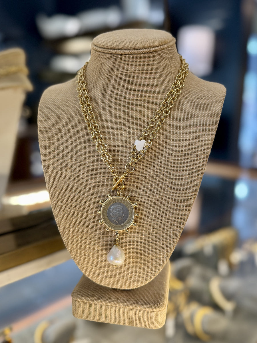 Baroque Coin Necklace